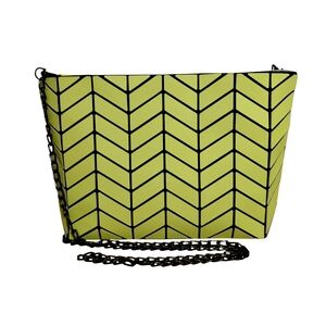 P Luca Geometric Pattern Crossbody Bag